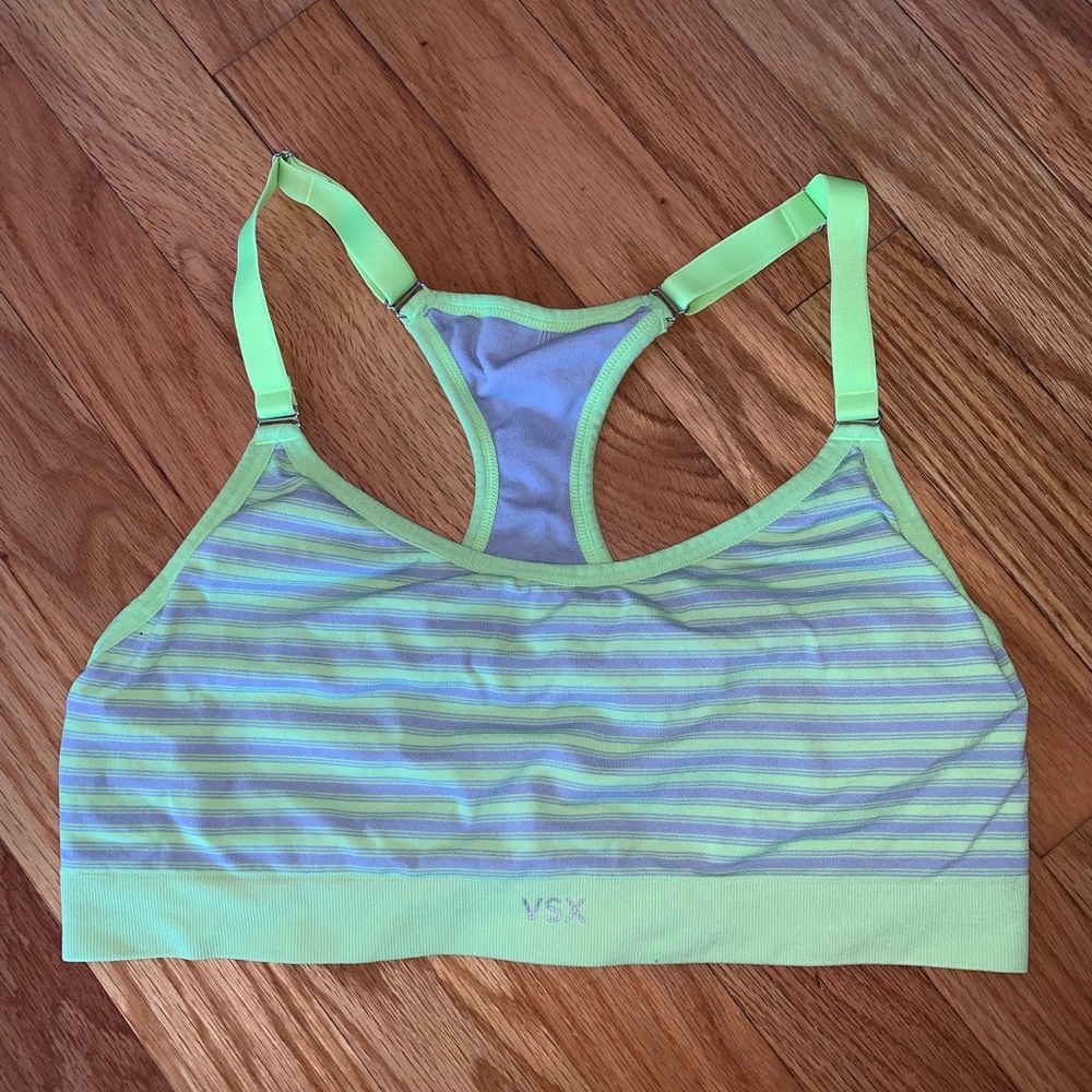 Victoria’s Secret Green and Gray Sports Bra